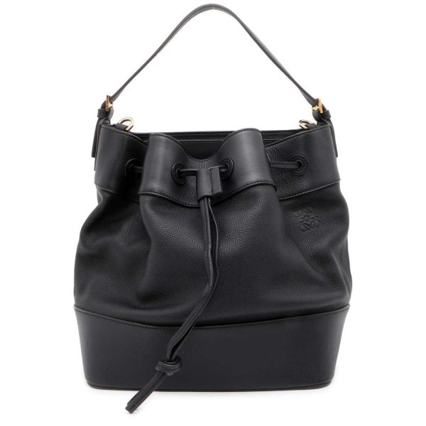 9643550 01 LOEWE Midnight Bucket Shoulder Bag Black