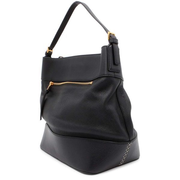 9643550 02 LOEWE Midnight Bucket Shoulder Bag Black