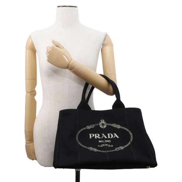 9643628 04 Prada tote bag CANAPA black bag