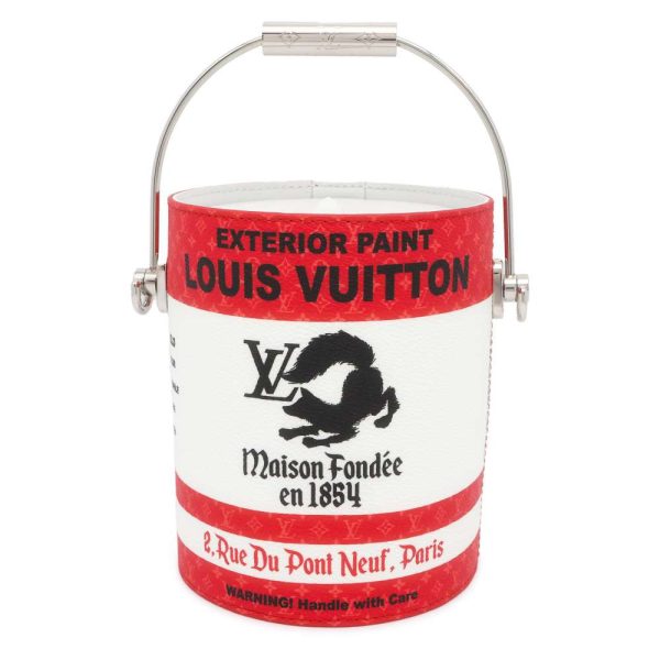 9644861 01 Louis Vuitton Paint Can Handbag Monogram White