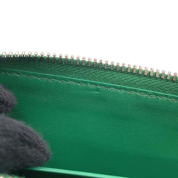 9645110 07 Bottega Veneta Long Wallet Intrecciato Wallet Green