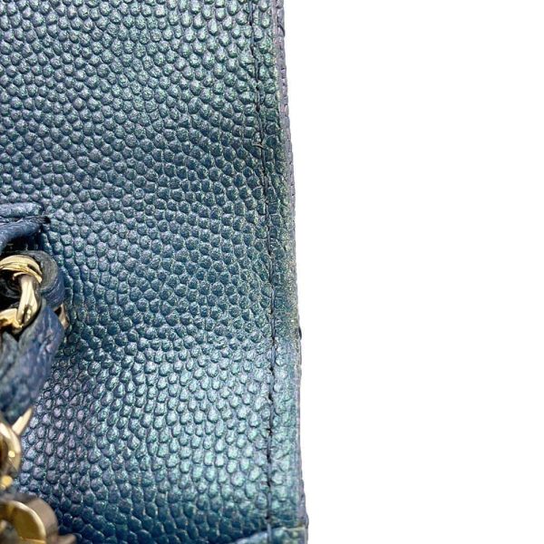 9645622 09 CHANEL Matelasse Caviar Skin Chain Wallet