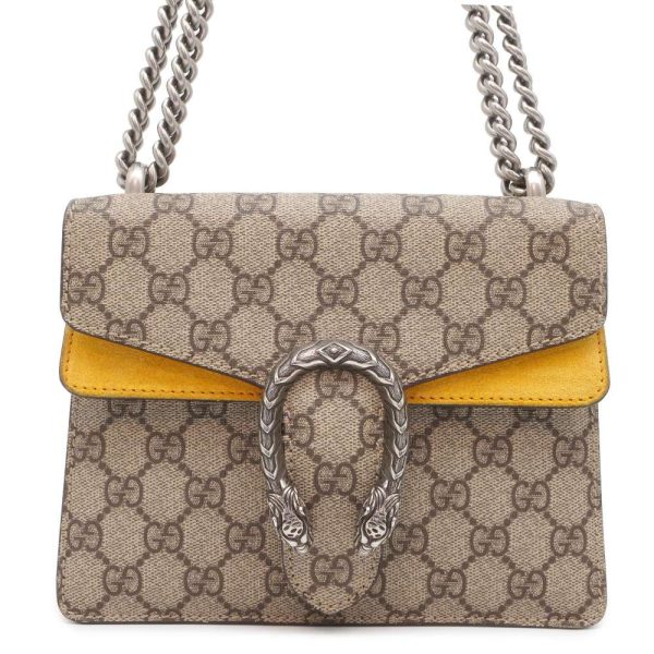 9645738 01 Gucci Chain Shoulder Bag Dionysus GG Supreme Mini