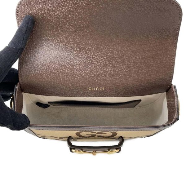 9645752 06 Gucci Horsebit 1955 Jumbo GG Crossbody 2way