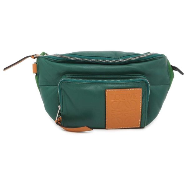 9645769 01 LOEWE Puffy Body Bag Green