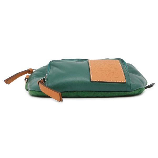 9645769 03 LOEWE Puffy Body Bag Green