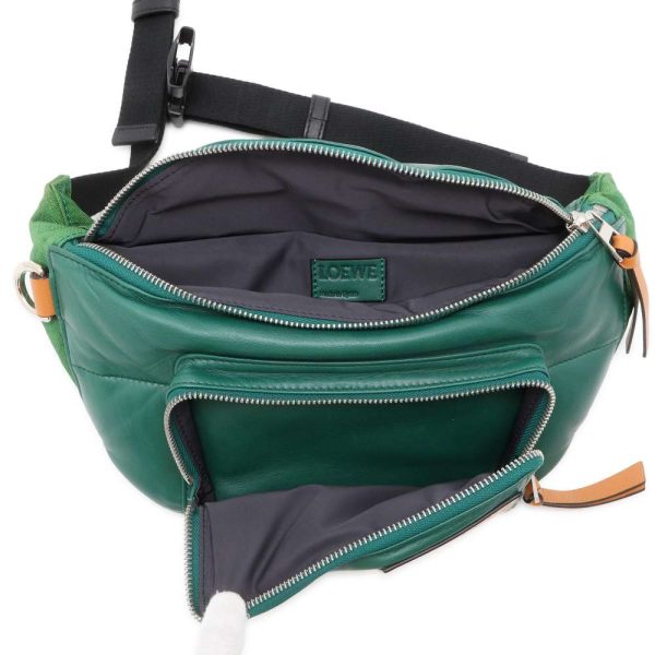 9645769 05 LOEWE Puffy Body Bag Green