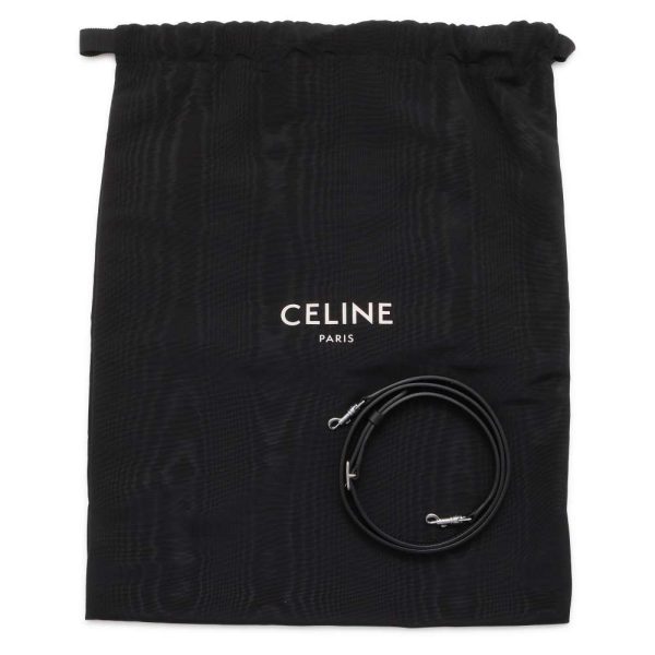 9645899 08 Celine handbag big bag nano bucket raffia 2way shoulder black