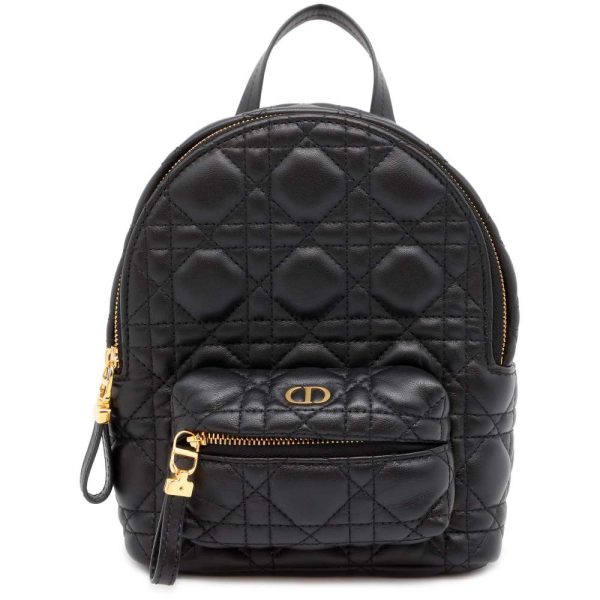 9646209 01 Christian Dior Cannage Mini Backpack Black