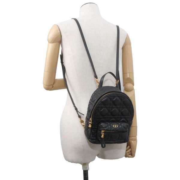 9646209 04 Christian Dior Cannage Mini Backpack Black