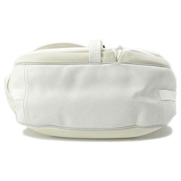 9646292 03 Christian Dior Sakai Collaboration Saddle Soft Shoulder Bag White