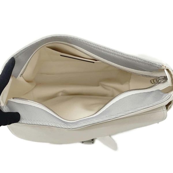 9646292 05 Christian Dior Sakai Collaboration Saddle Soft Shoulder Bag White