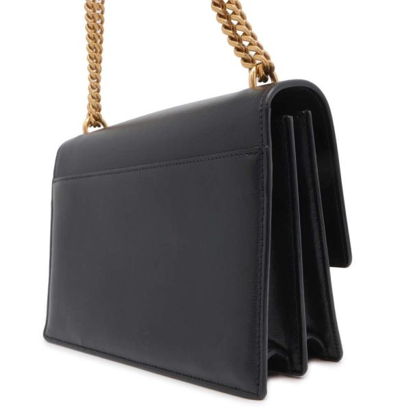 9646346 02 Saint Laurent Paris Sunset Chain Shoulder Bag Black