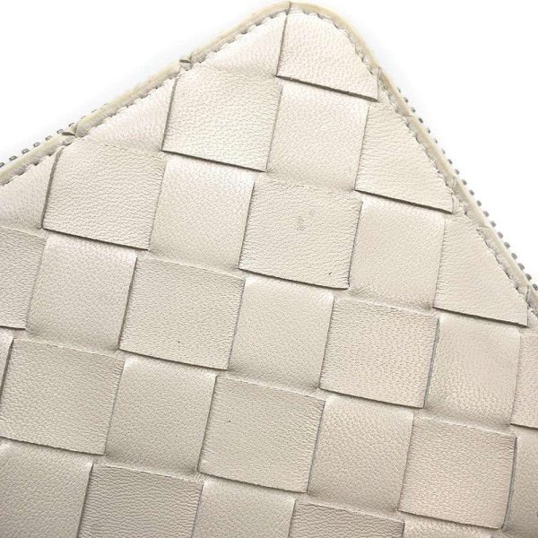 9646421 05 Bottega Veneta Long Wallet Intrecciato White