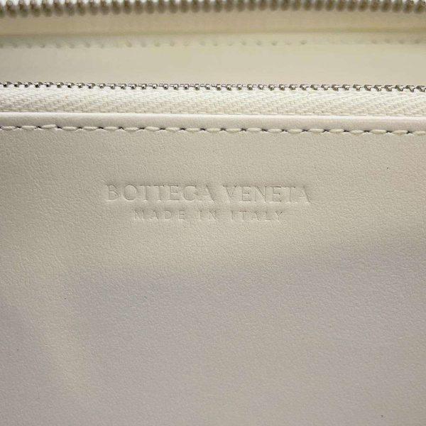 9646421 12 Bottega Veneta Long Wallet Intrecciato White