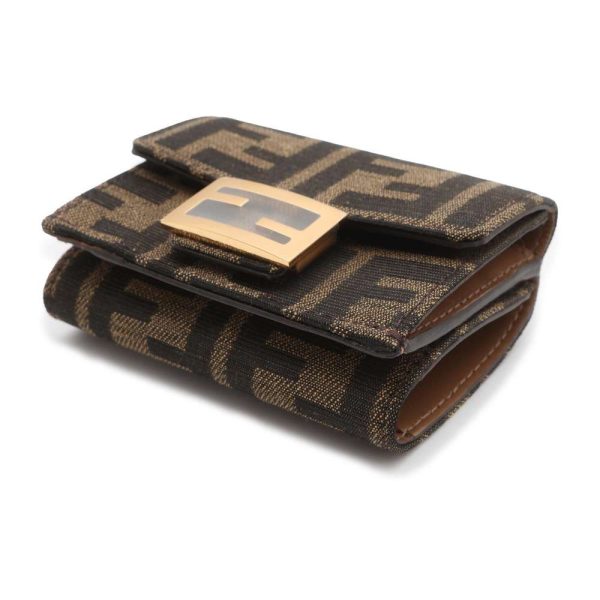 9648340 02 Fendi tri fwallet micro 8M0395 folding wallet