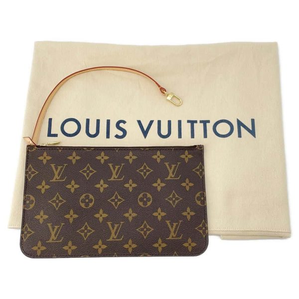 9649804 14 Louis Vuitton Neverfull MM Tote Bag Monogram Brown