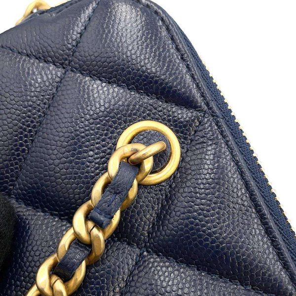 9652729 11 CHANEL Chain Wallet Cocomark Caviar Pochette Phone Case