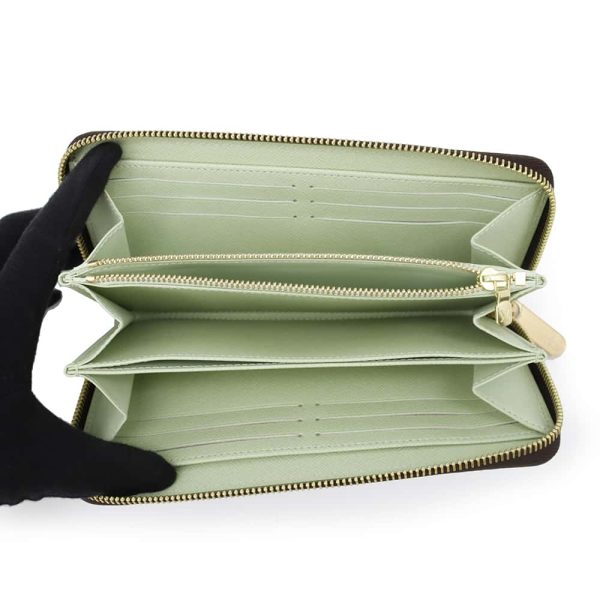 9654938 04 Louis Vuitton Zippy Wallet Long Wallet Monogram Green