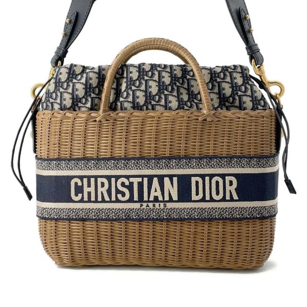 9655164 01 Christian Dior Oblique Wicker Handbag