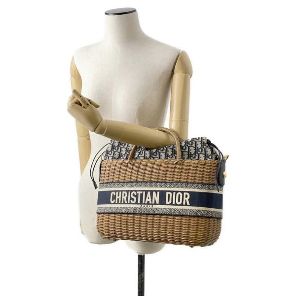 9655164 04 Christian Dior Oblique Wicker Handbag