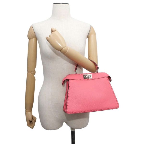 9655966 04 Fendi Selleria Peekaboo 2way Handbag Pink