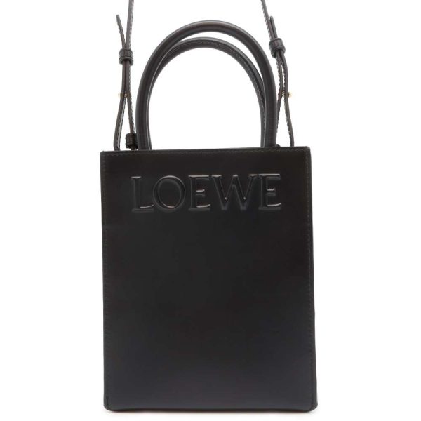 9658769 01 LOEWE Standard A5 2way Handbag Black