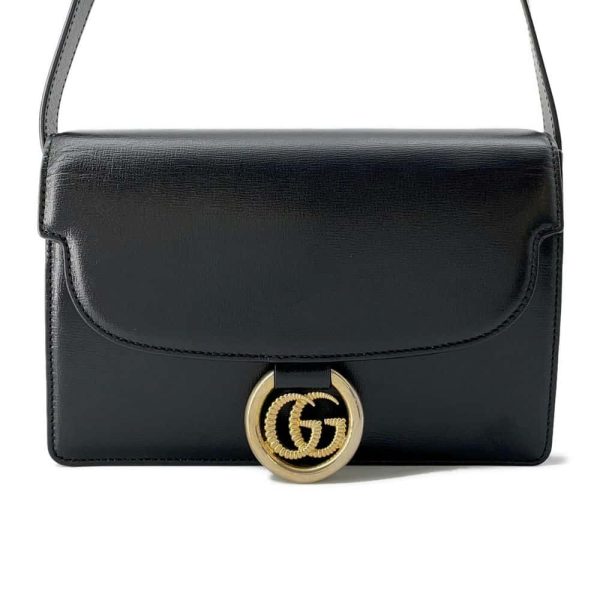 9659339 01 Gucci Shoulder Bag GG Marmont Bag Black