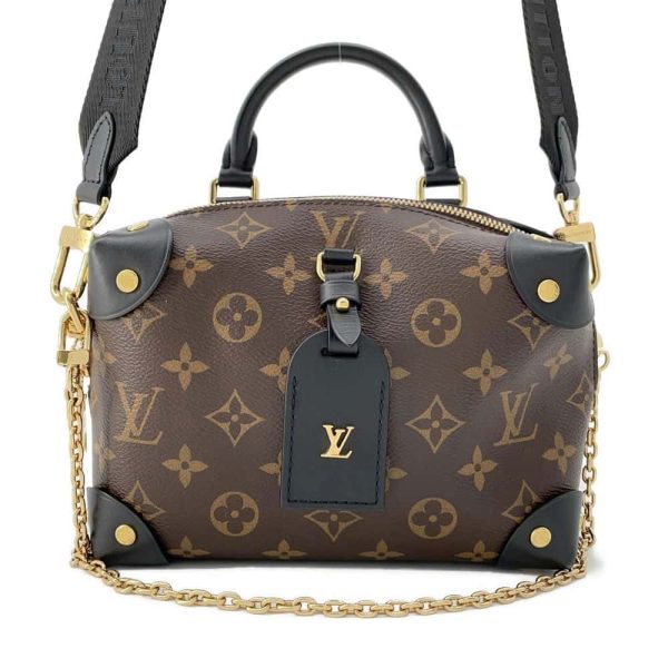 9659346 01 Louis Vuitton Handbag Monogram Petite Malle Souple Black