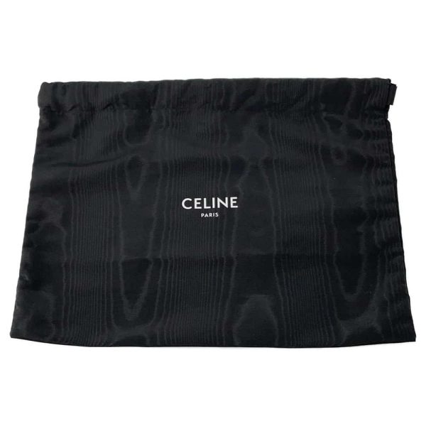 9659353 12 Celine Chain Shoulder Bag Matelasse Monochrome Black