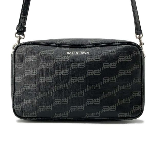 9659407 01 Balenciaga BB Monogram Camera Bag Black