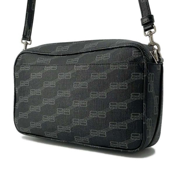 9659407 02 Balenciaga BB Monogram Camera Bag Black