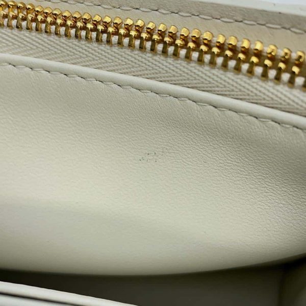 9659452 07 Christian Dior Chain Wallet Caro Canage White