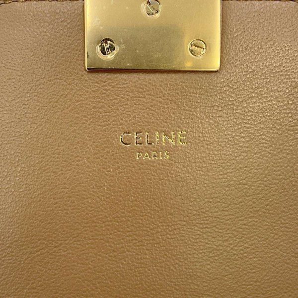 9659476 16 Celine Shoulder Bag C Medium Chain Shoulder Bag Calf Beige