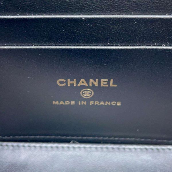 9660250 10 CHANEL Vanity Trump Shoulder Bag Matelasse Caviar Skin Black