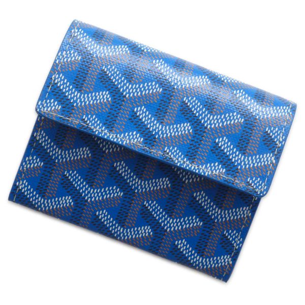 9660342 01 Goyard Marigny Wallet Blue