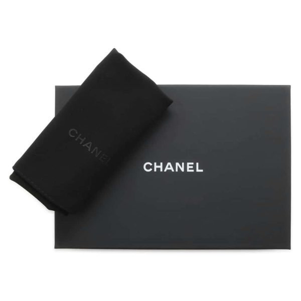 9662261 09 Chanel Chain Wallet Matelasse Caviar Skin Black