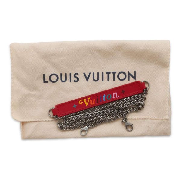 9662476 15 Louis Vuitton Chain Wallet Calf Wave Pochette Chain Red