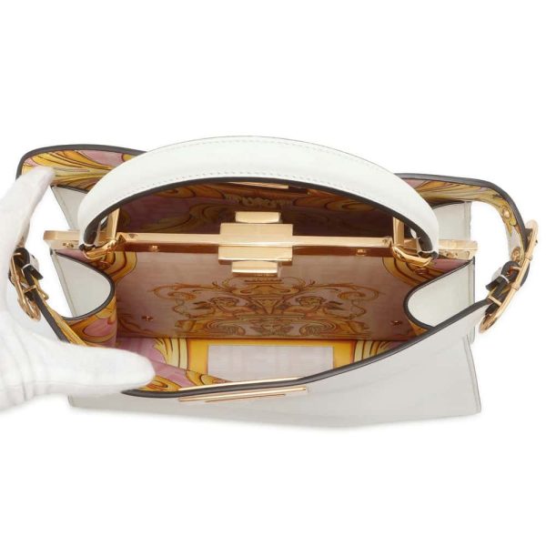 9662537 07 Fendi Peekaboo Ic You Versace Medium 2way Shoulder Bag White