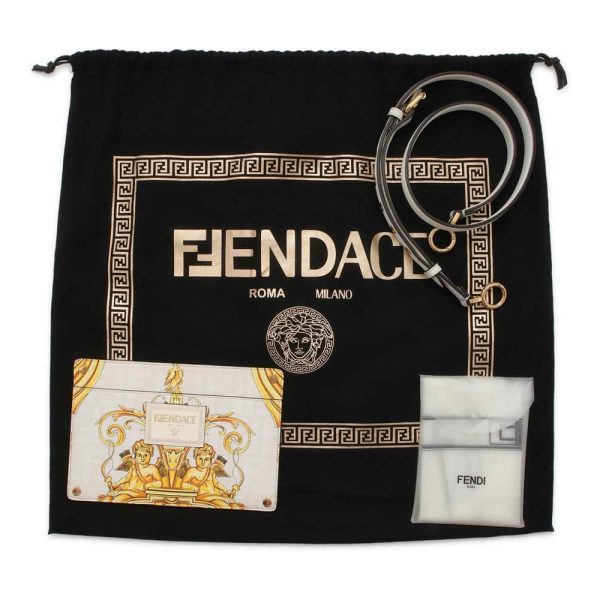 9662537 14 Fendi Peekaboo Ic You Versace Medium 2way Shoulder Bag White