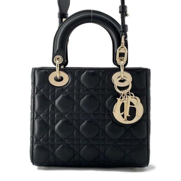 9668591 01 Christian Dior MY ABCDIOR Cannage Handbag Black