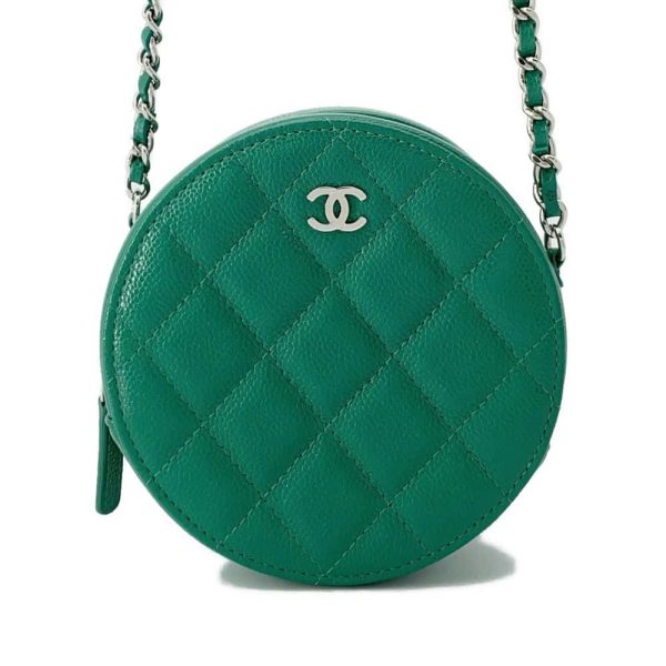 9668607 01 CHANEL Matelasse CocoMark Caviar Skin Chain Shoulder Bag