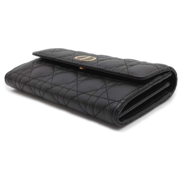 9668898 02 Christian Dior Long Wallet Caro Cannage Dior Wallet Black