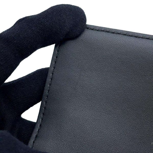 9668898 08 Christian Dior Long Wallet Caro Cannage Dior Wallet Black