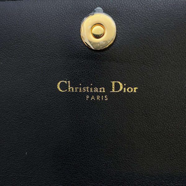 9668898 12 Christian Dior Long Wallet Caro Cannage Dior Wallet Black