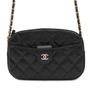 9669734 01 Chanel Matelasse Quilted Chain Shoulder Bag