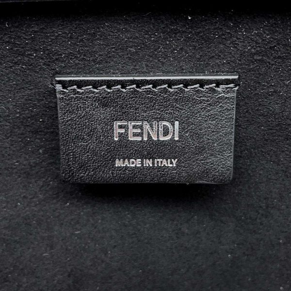 9671898 12 Fendi FF Large Suitcase 2way Shoulder Bag Black