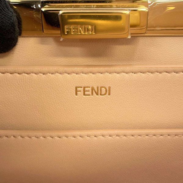 9671904 14 Fendi Peekaboo Ic You Antonio Lopez 2way Shoulder Bag White