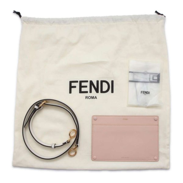 9671904 16 Fendi Peekaboo Ic You Antonio Lopez 2way Shoulder Bag White