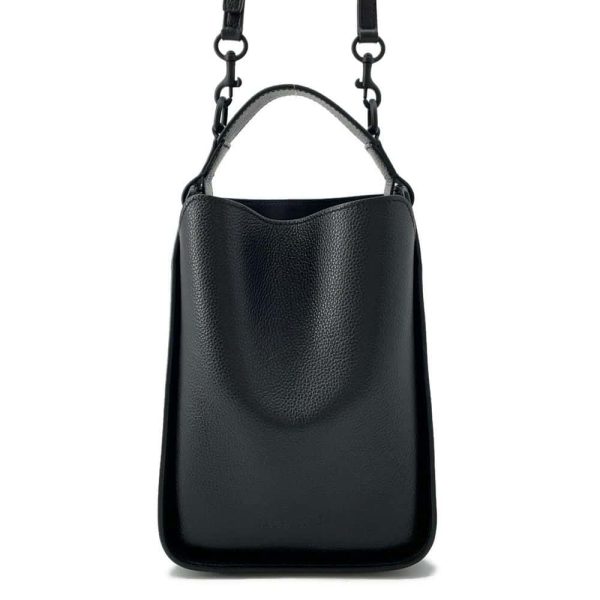 9671928 01 Balenciaga Small North South Shoulder Bag Black